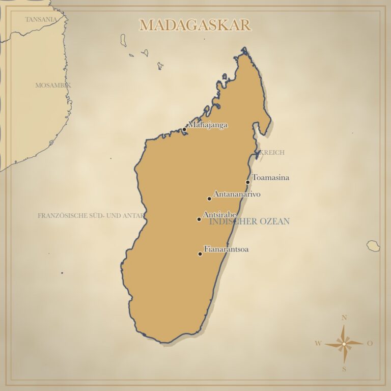 Landkarte Madagaskar