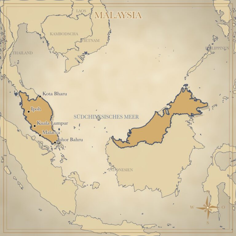 Landkarte Malaysia