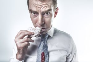 Hungriger Mann