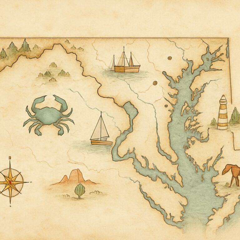 Landkarte Maryland