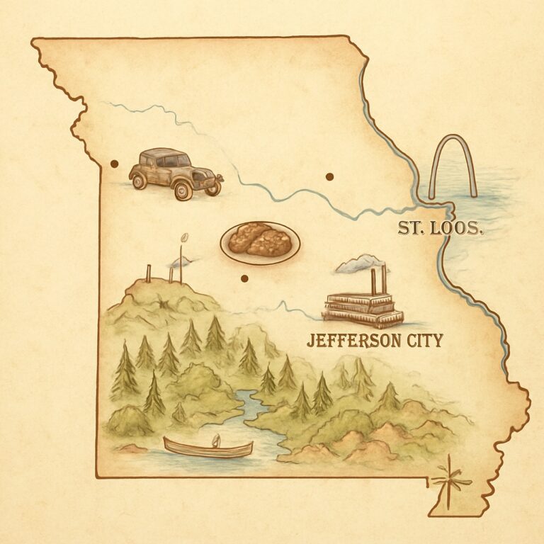 Landkarte Missouri