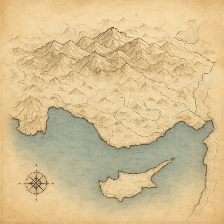 Landkarte Mittelmeerregion