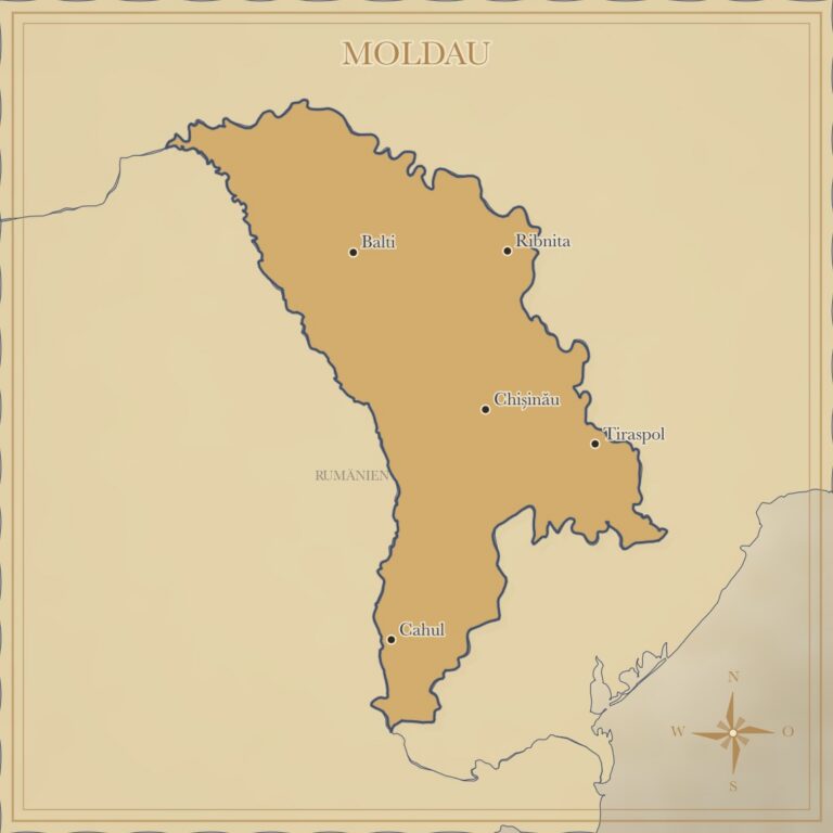 Landkarte Moldau