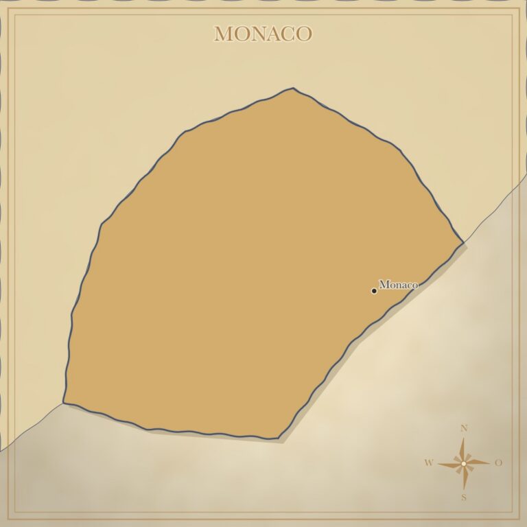 Landkarte Monaco