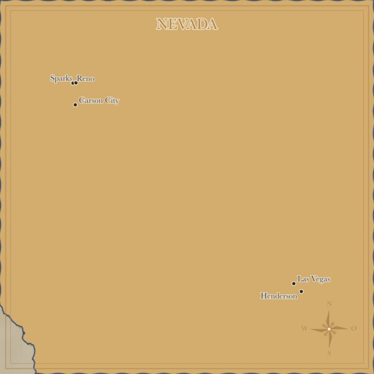 Landkarte Nevada