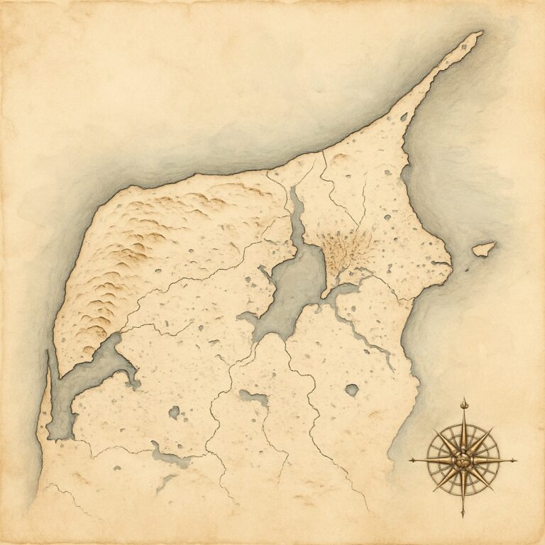 Landkarte Nordjütland