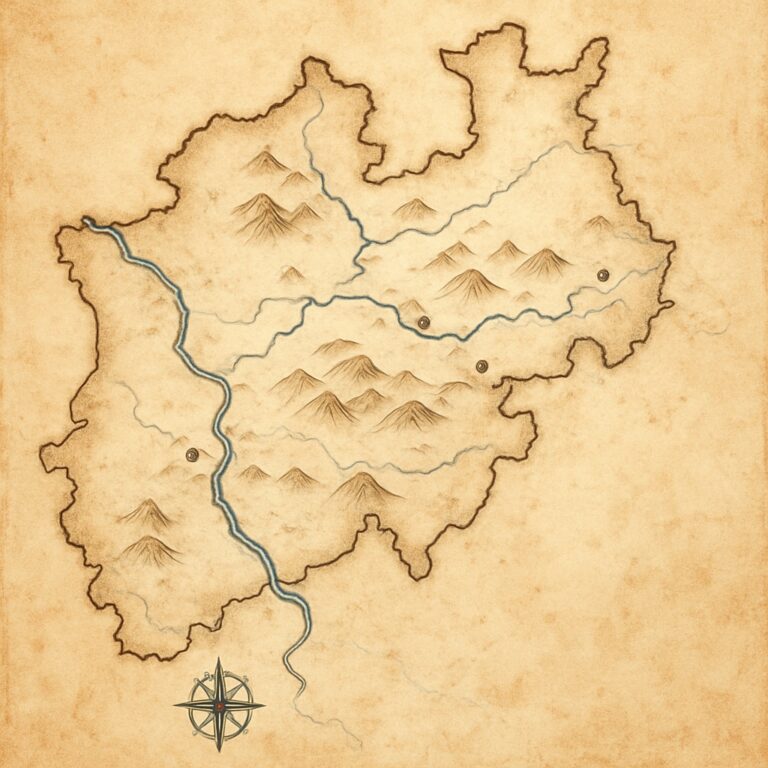 Landkarte Nordrhein-Westfalen