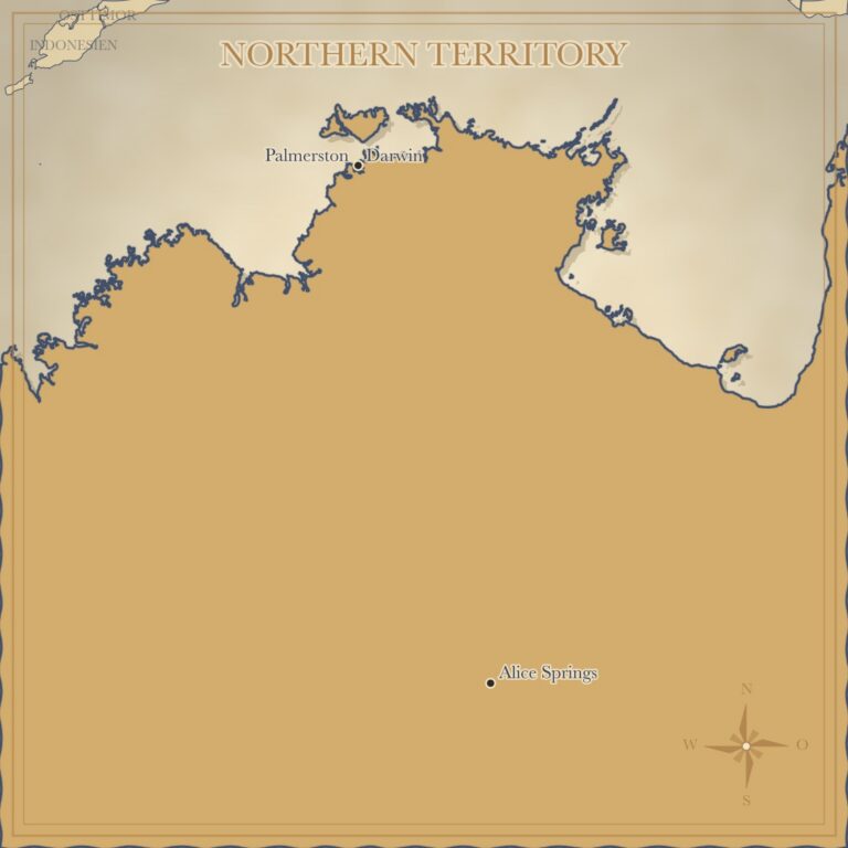 Landkarte Northern Territory