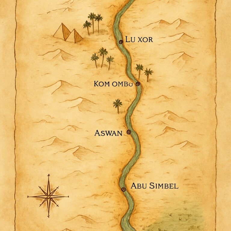 Landkarte Oberägypten