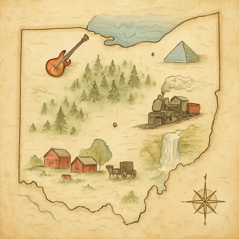 Landkarte Ohio