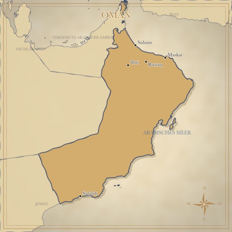 Landkarte Oman