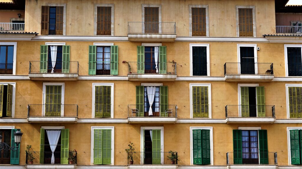 Häuserfassade Palma de Mallorca