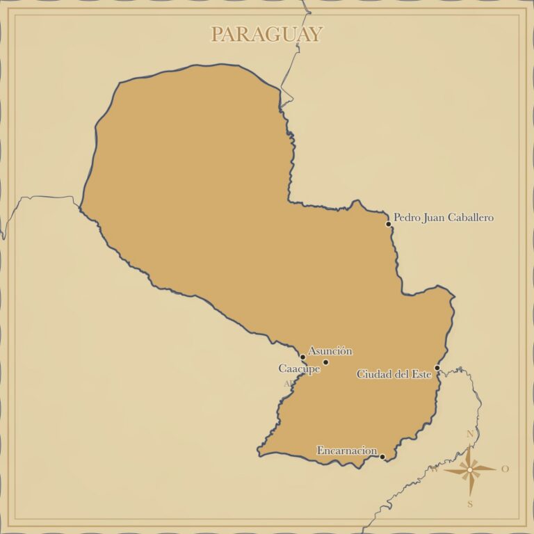 Landkarte Paraguay