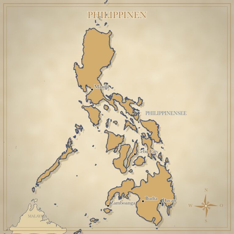 Landkarte Philippinen