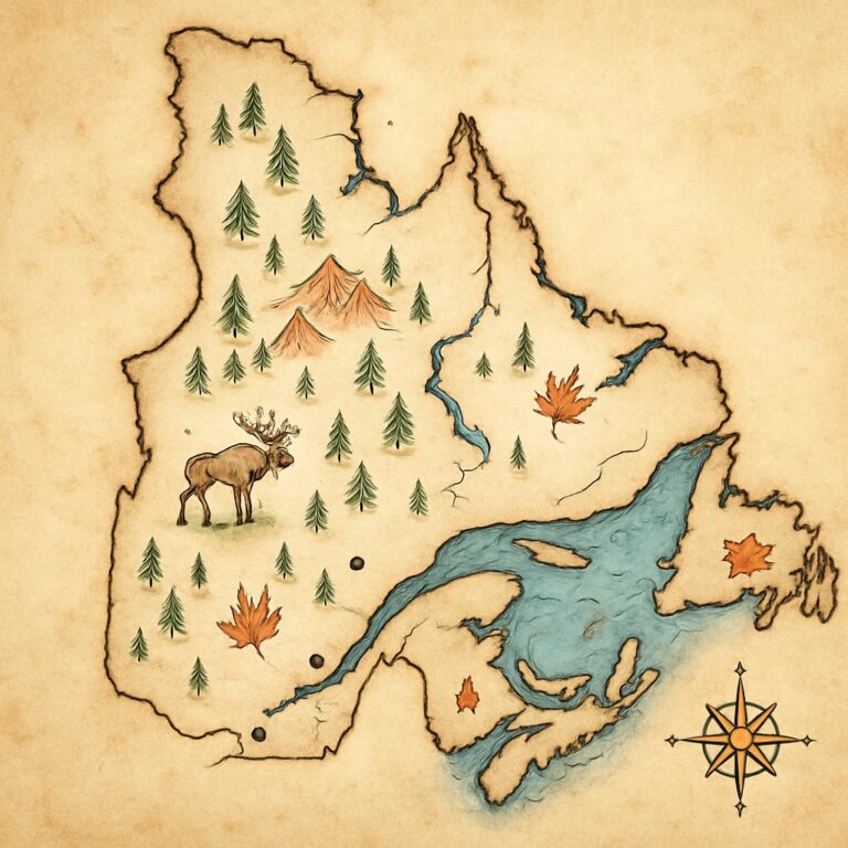 Landkarte Québec