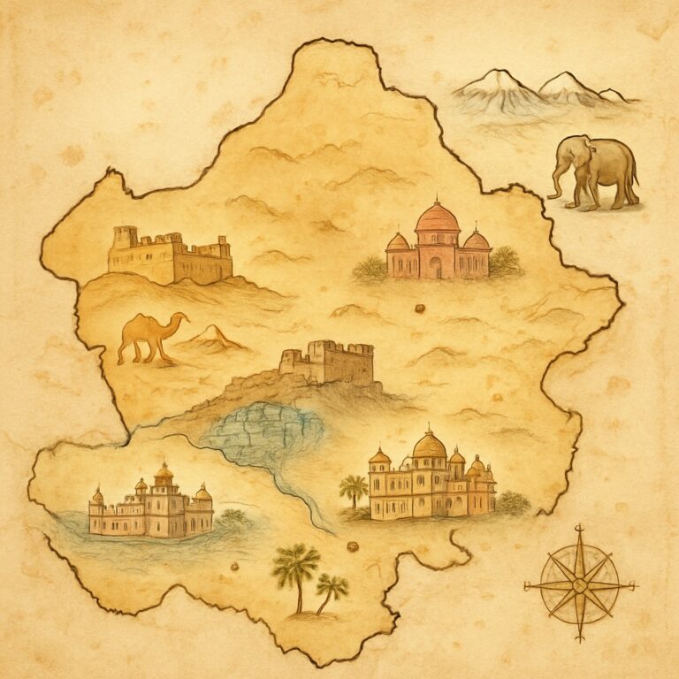Landkarte Rajasthan