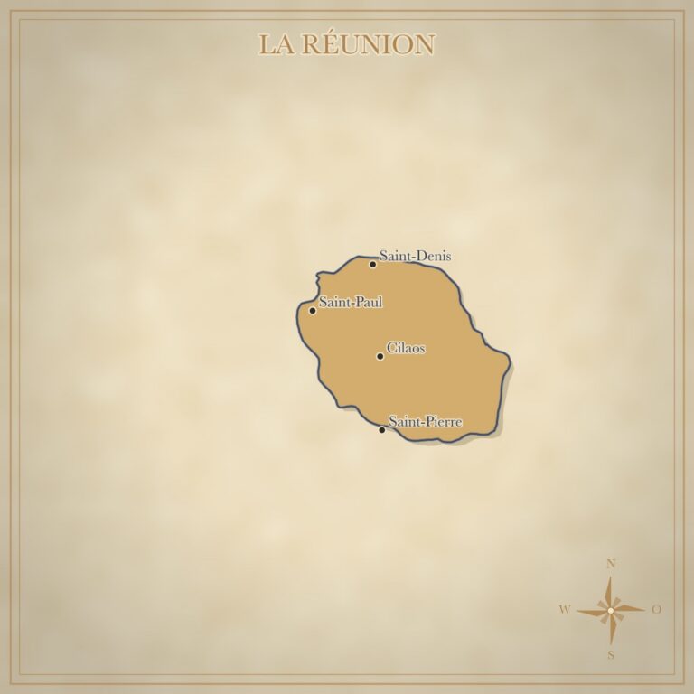 Landkarte Réunion