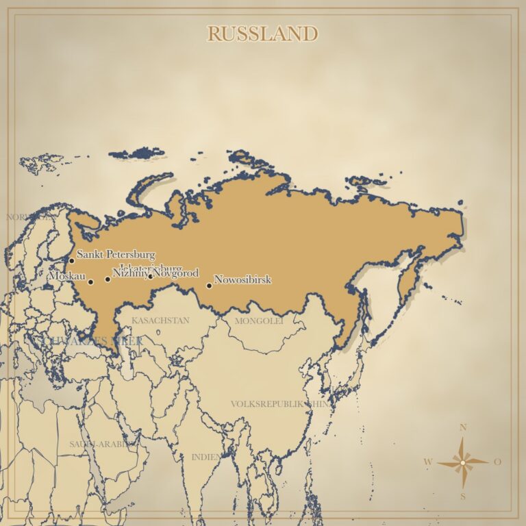 Landkarte Russland