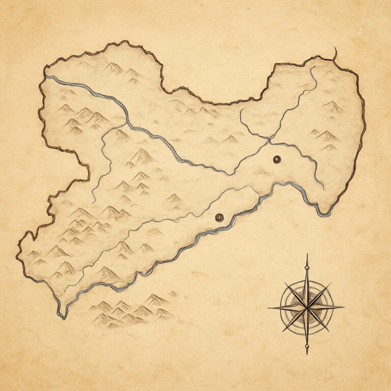 Landkarte Sachsen