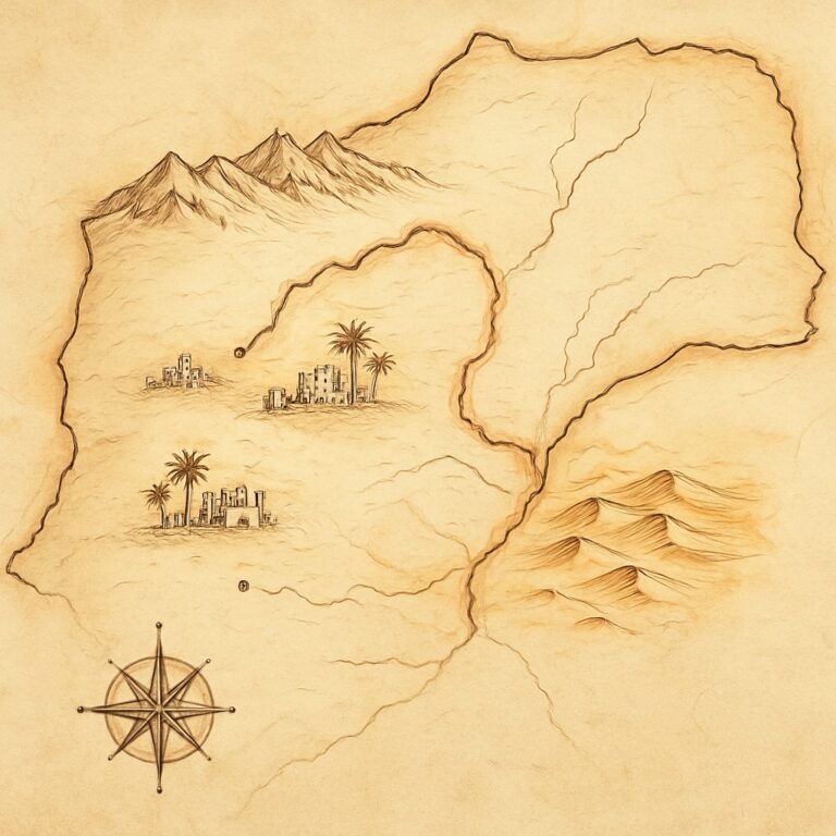 Landkarte Sahara & Draatal