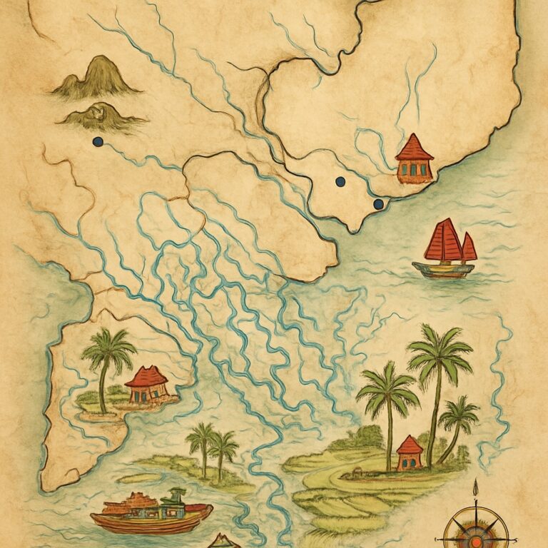 Landkarte Saigon & Mekong-Delta
