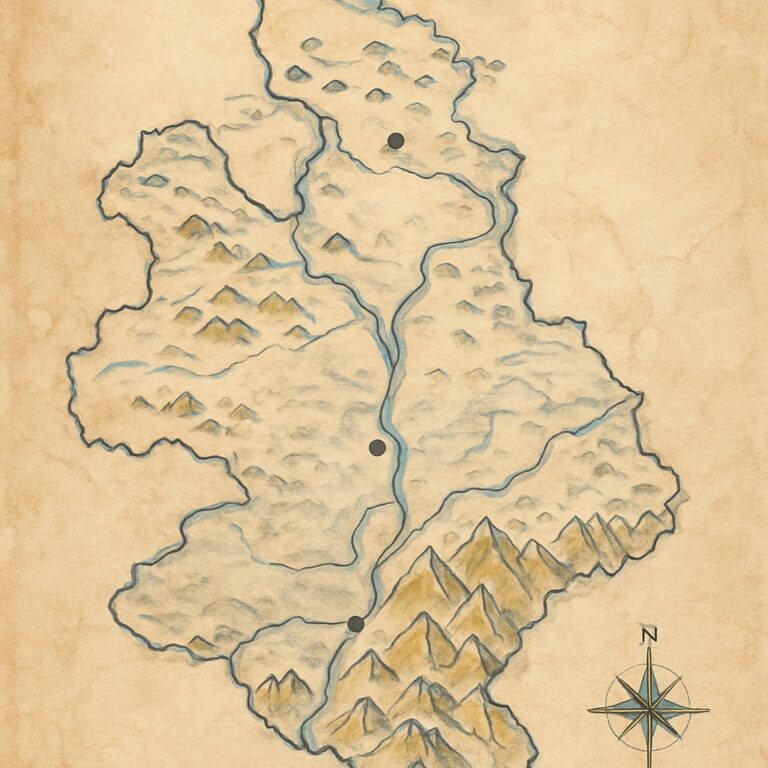 Landkarte Salzburg (Land)