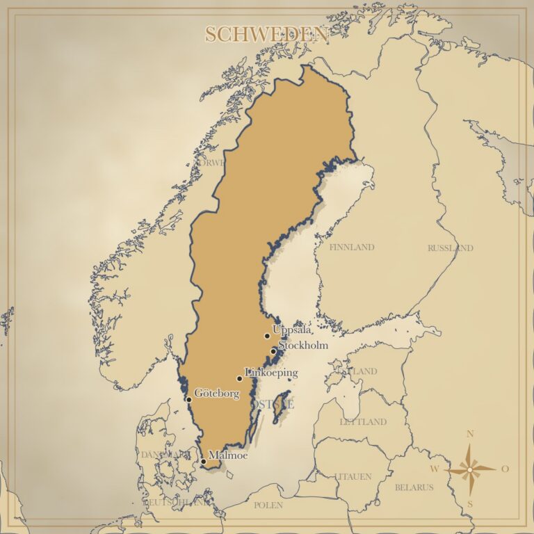 Landkarte Schweden