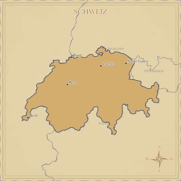 Landkarte Schweiz