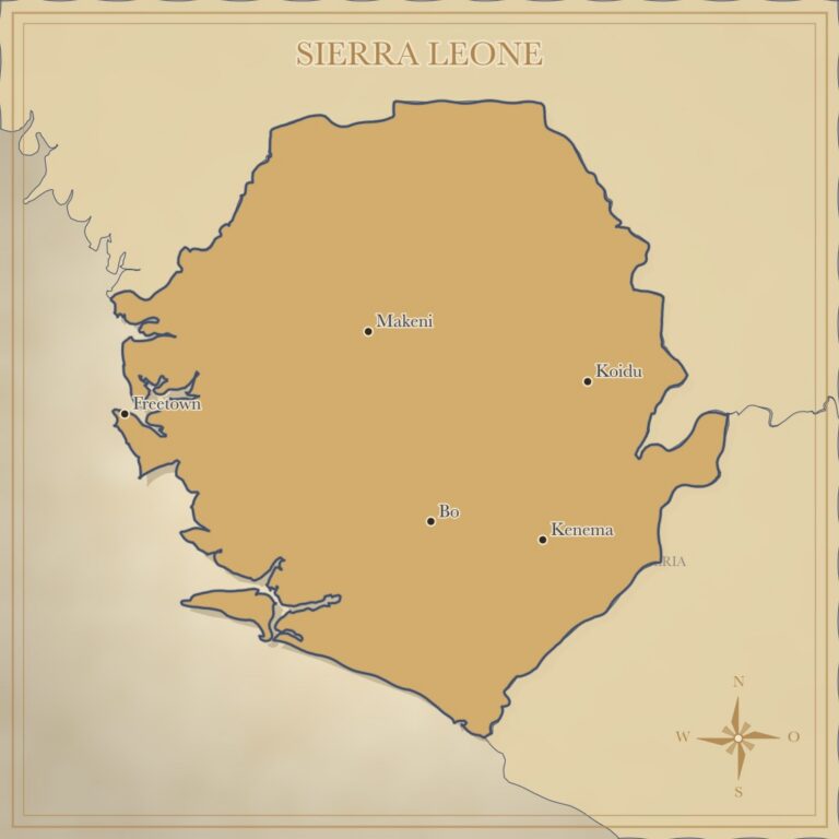 Landkarte Sierra Leone