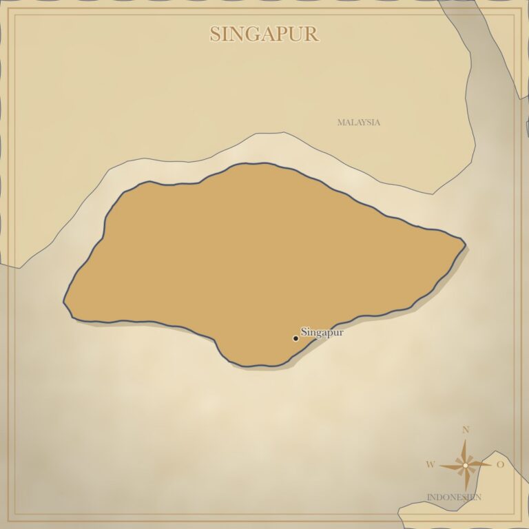 Landkarte Singapur