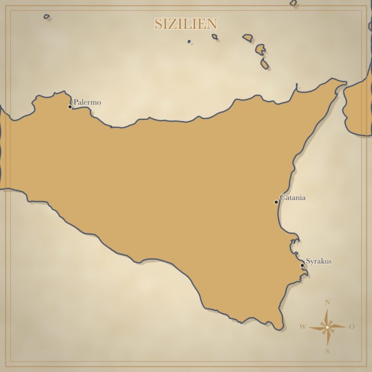 Landkarte Sizilien