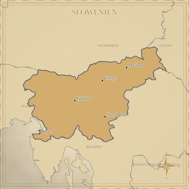 Landkarte Slowenien