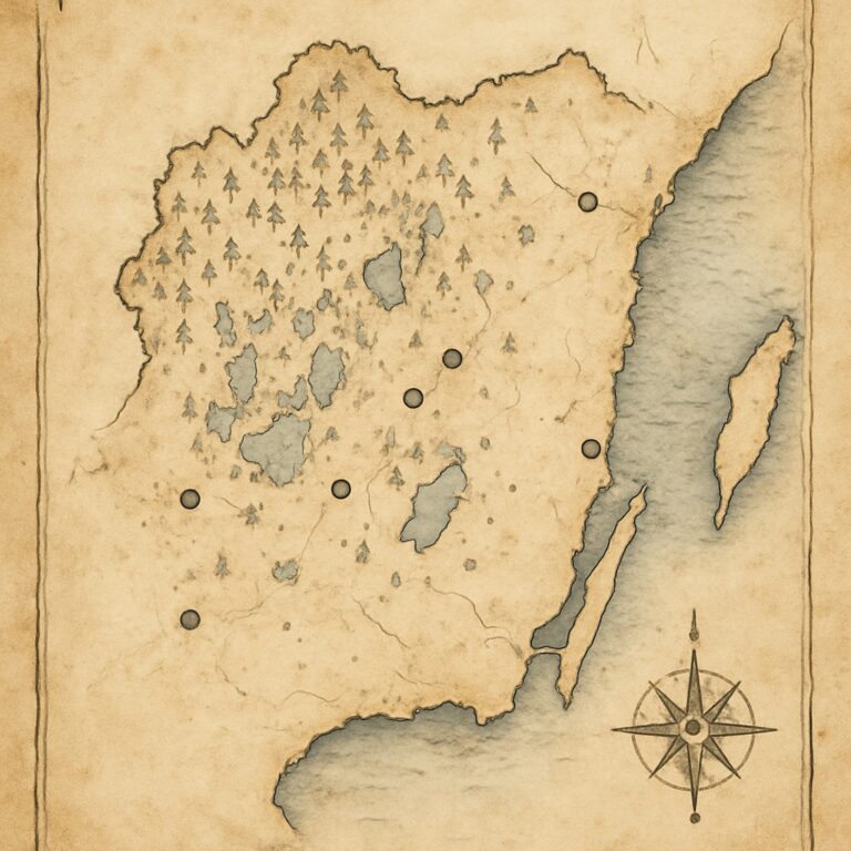 Landkarte Småland