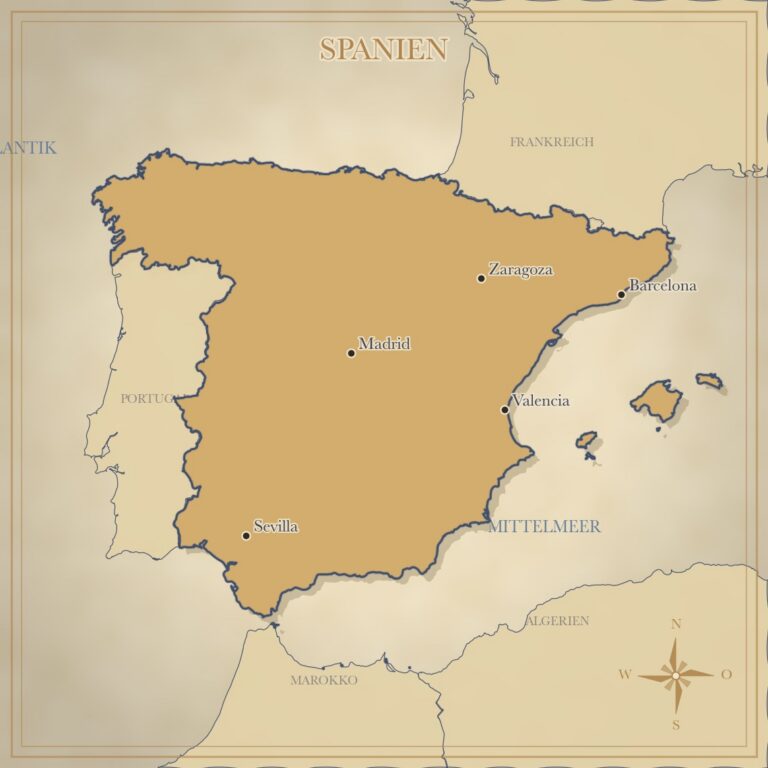 Landkarte Spanien