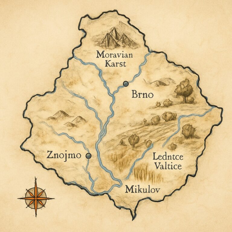 Landkarte Südmähren