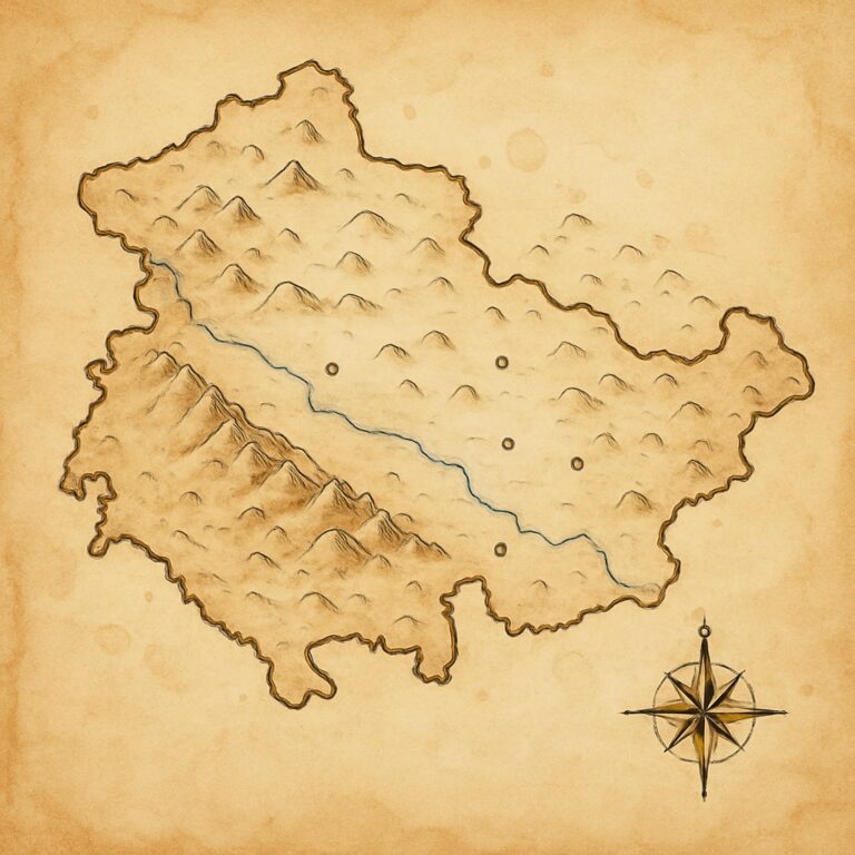 Landkarte Thüringen