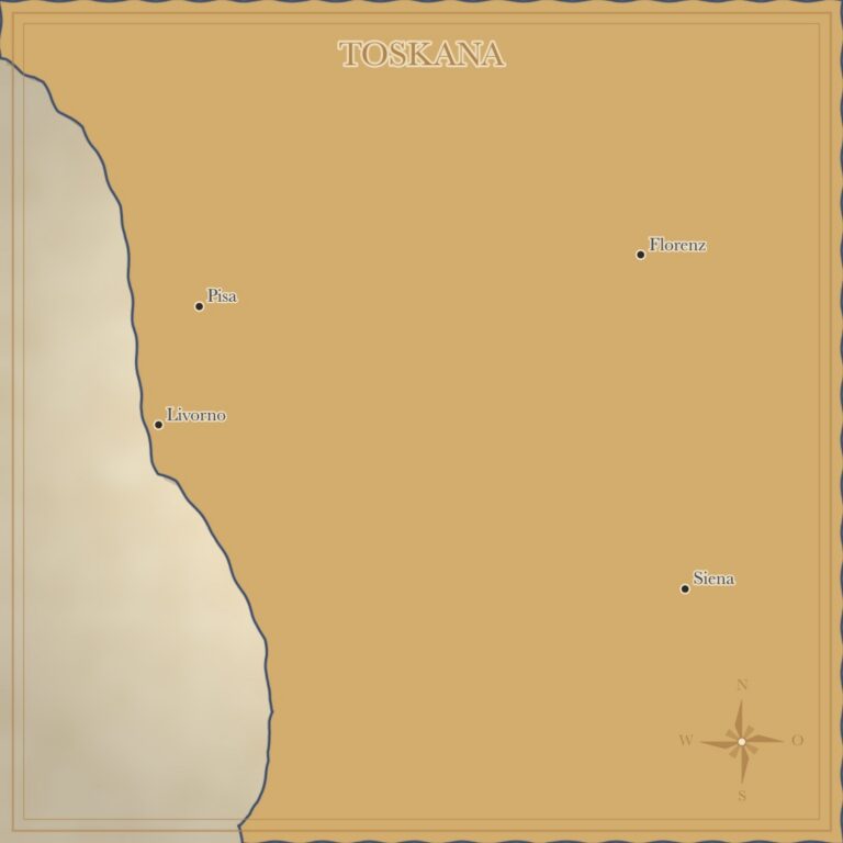 Landkarte Toskana