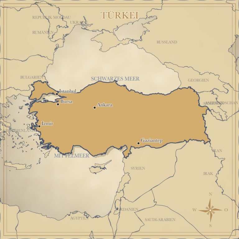 Landkarte Türkei