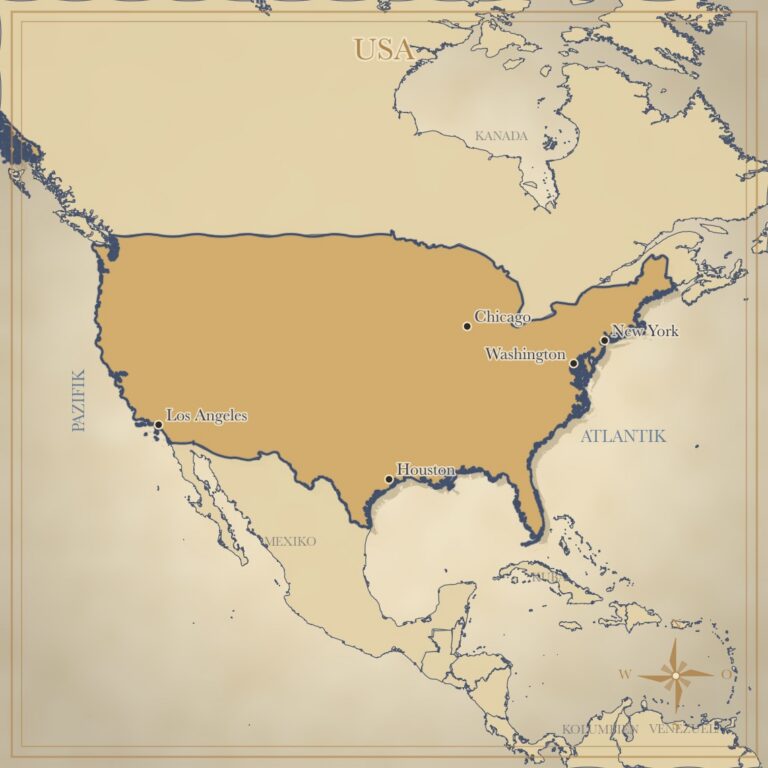 Landkarte USA
