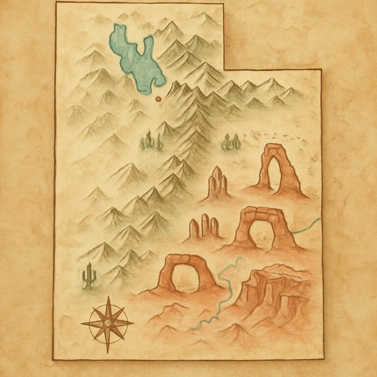Landkarte Utah