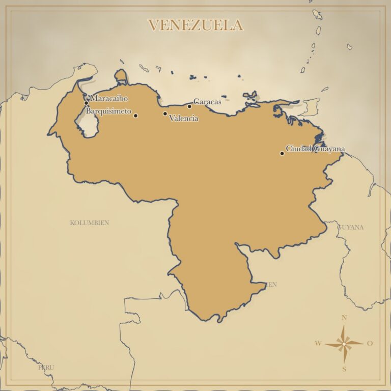 Landkarte Venezuela