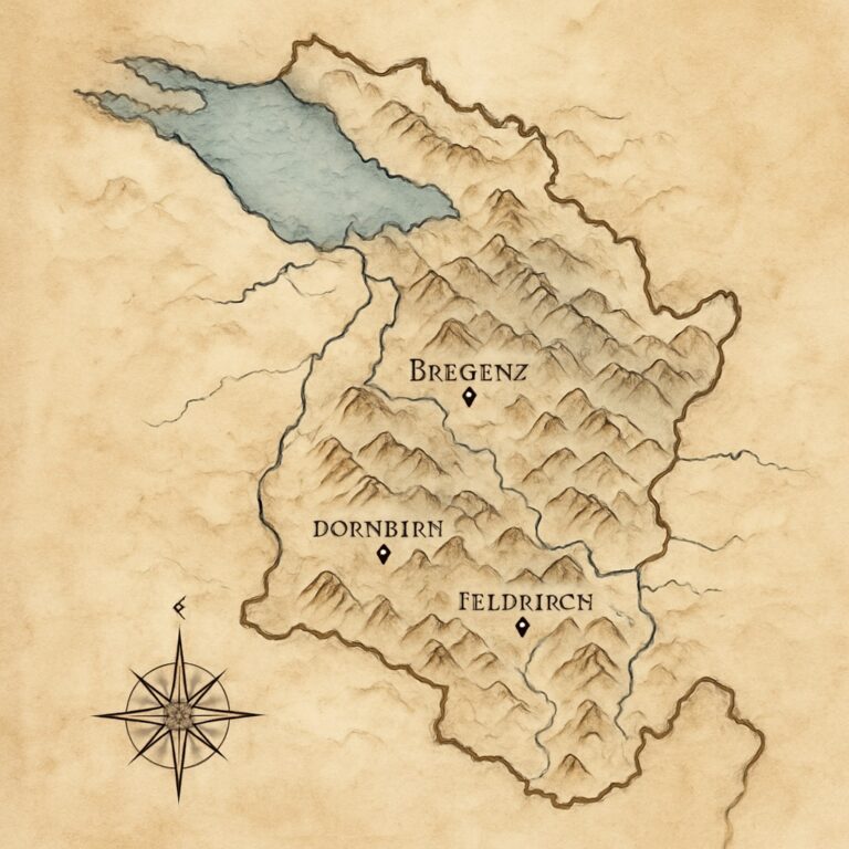 Landkarte Vorarlberg