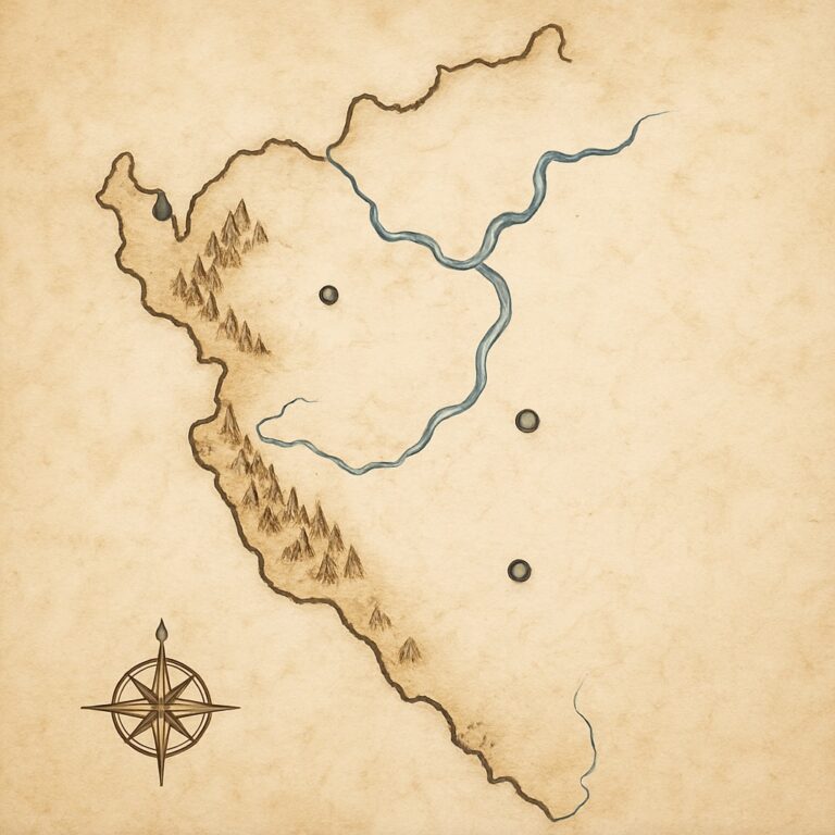 Landkarte Westböhmen