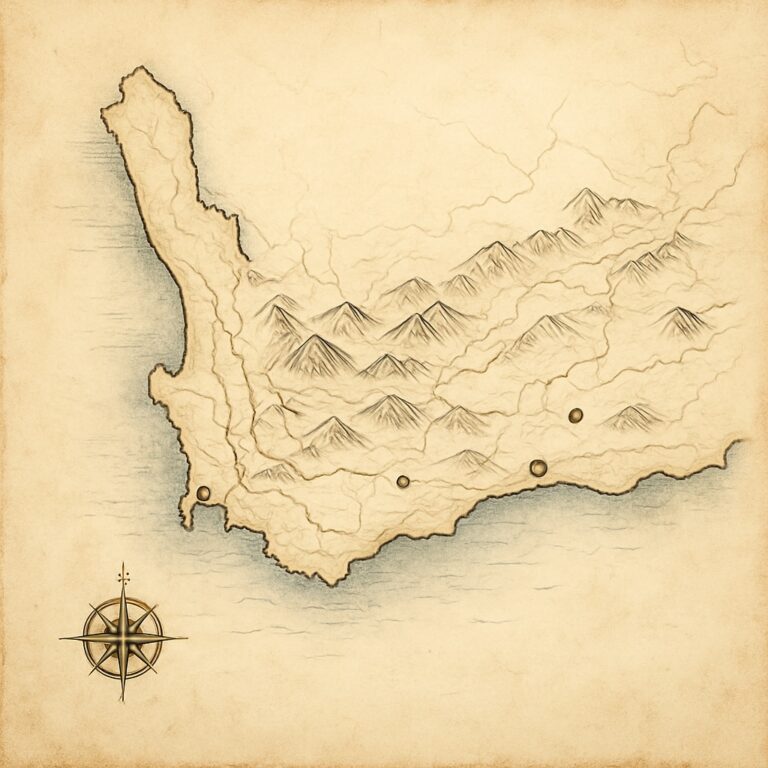 Landkarte Western Cape