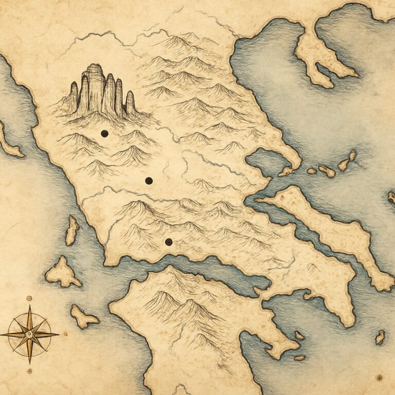 Landkarte Zentralgriechenland & Meteora